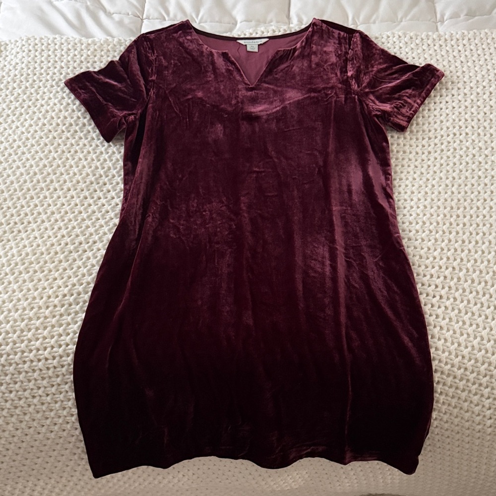 Sundance Burgundy Velvet Dress
